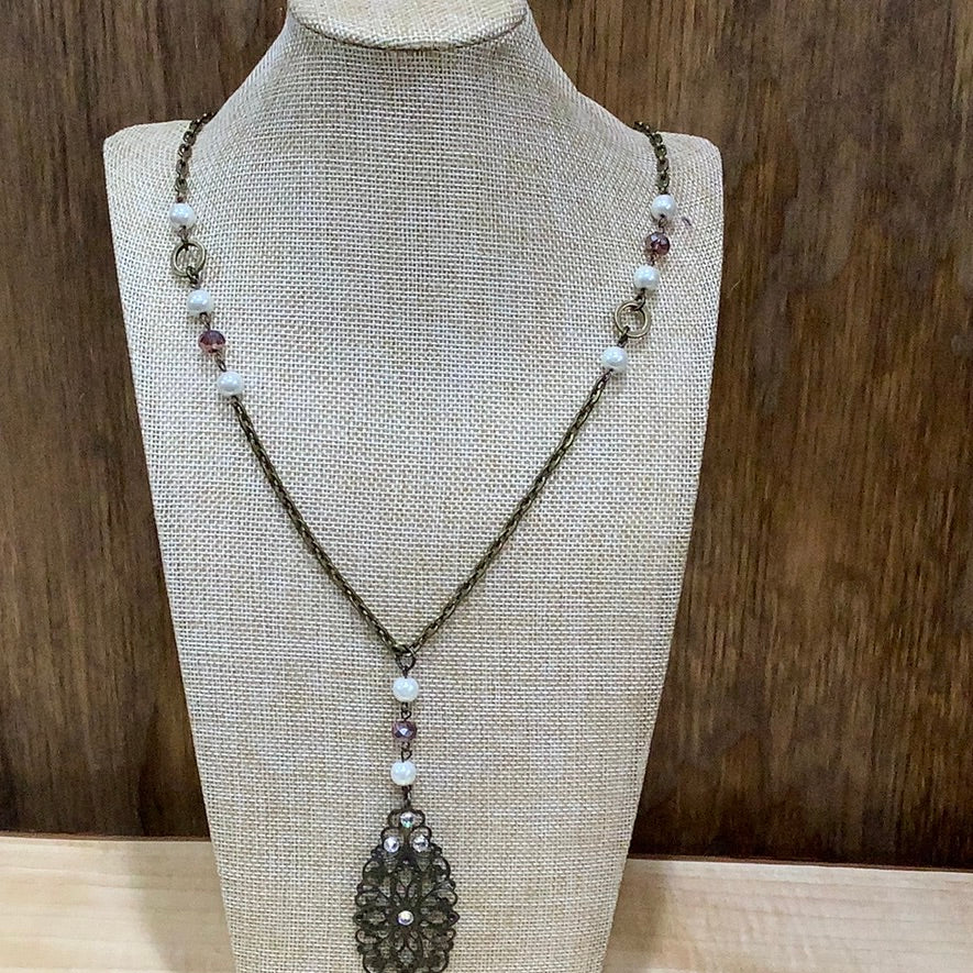 Swarovski Filigree Necklace