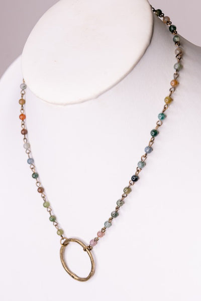 Sophia India Agate Necklace - Little Prairie Girl