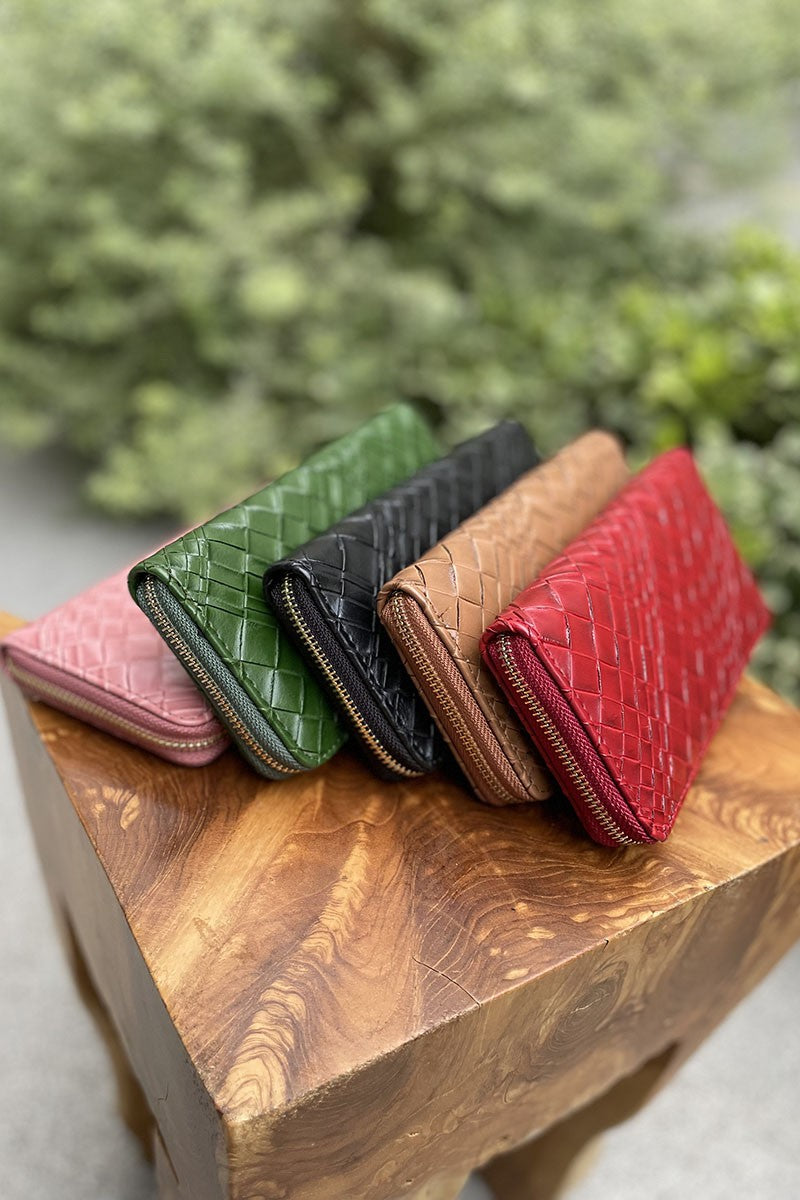 Faux Leather Textured Wallet - Little Prairie Girl
