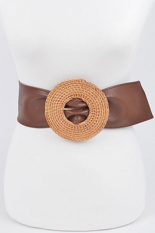 Bamboo Round Buckle Belt - Little Prairie Girl