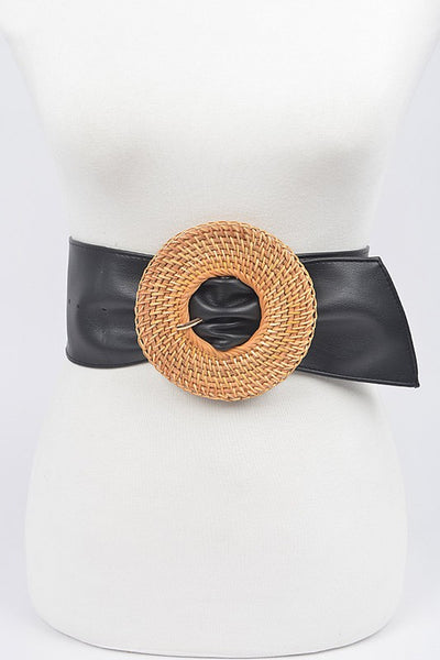 Bamboo Round Buckle Belt - Little Prairie Girl