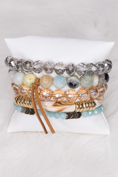 Aubrey Bracelet set - Mint - Little Prairie Girl