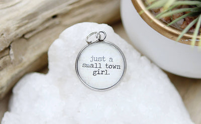 Small Town Girl Round Charm - Little Prairie Girl