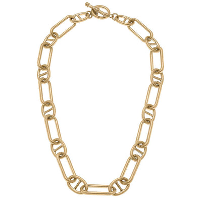 Maddox Mariner Chain Link T-Bar Necklace - Little Prairie Girl