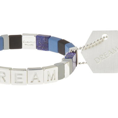 Empower Bracelet - DREAM - Silver, Lapis, Jasper - Little Prairie Girl