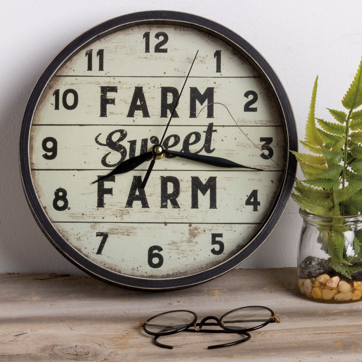 Farm Sweet Farm Wall Clock - Little Prairie Girl
