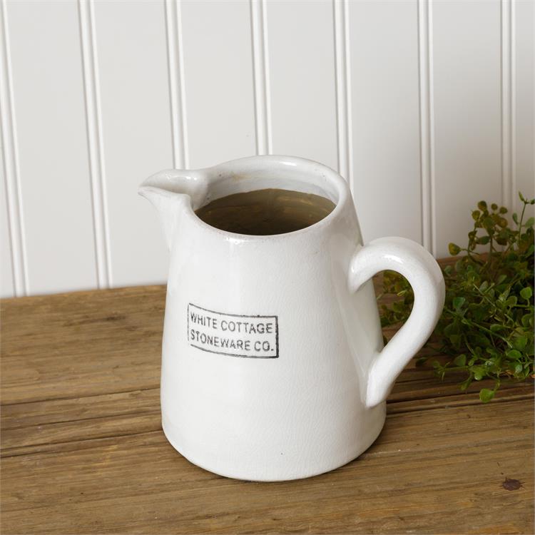 White Cottage Stoneware Co. Pitcher - Little Prairie Girl