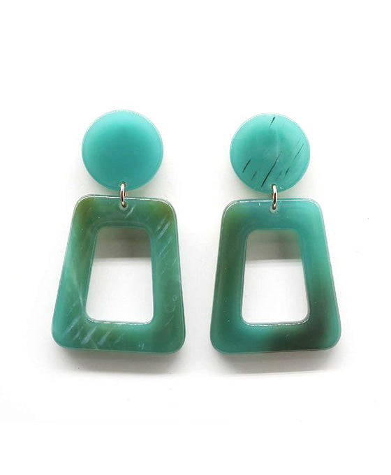 Jade Acetate Earrings - Little Prairie Girl