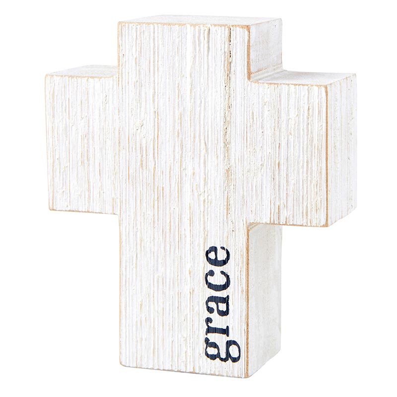 Small Paulownia White Wood Cross - Little Prairie Girl