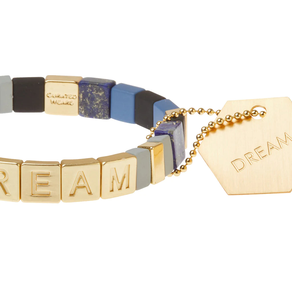 Empower Bracelet - DREAM - Gold, Lapis, Jasper - Little Prairie Girl