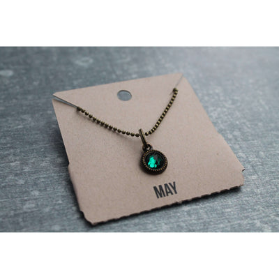 Birthstone charm necklace - Little Prairie Girl