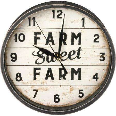 Farm sweet farm clock - Little Prairie Girl