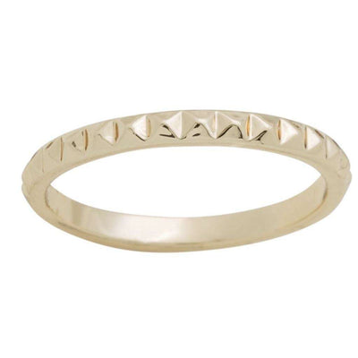 Gold Plated Chiseled Layer Ring - Little Prairie Girl
