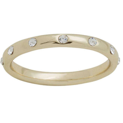 Gold Plated Eternity CZ Layer Ring - Little Prairie Girl