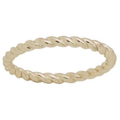 Gold Plated Rope Layer Ring - Little Prairie Girl