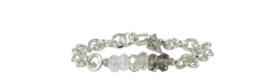 Erimish Silver Chain Bracelet with Ombré Beads - Little Prairie Girl