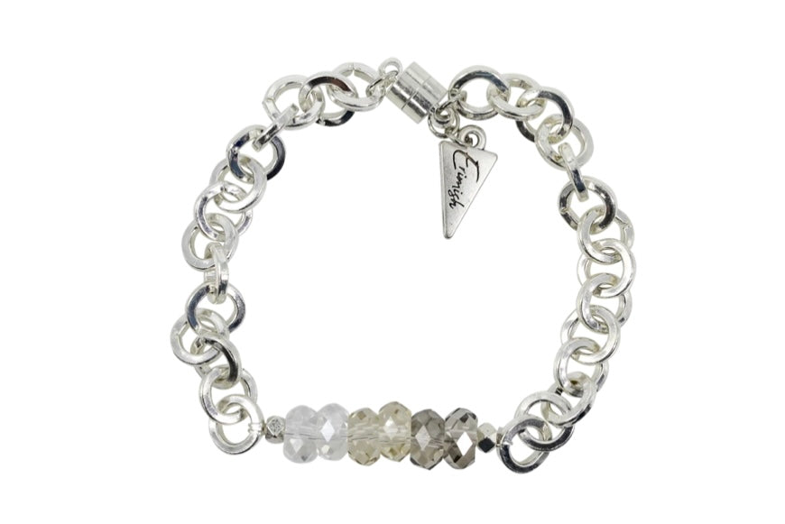 Erimish Silver Chain Bracelet with Ombré Beads - Little Prairie Girl
