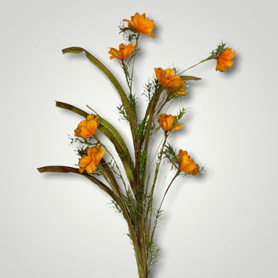 Orange Cosmos & Wild Grass Spray - 32” - Little Prairie Girl