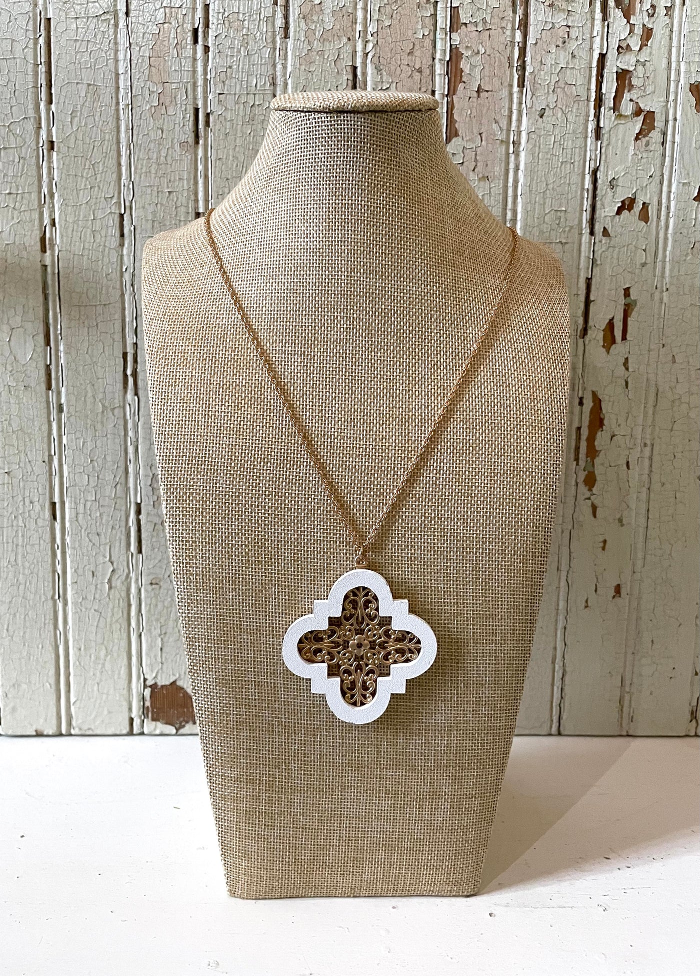 Wood and Metal Necklace - Little Prairie Girl