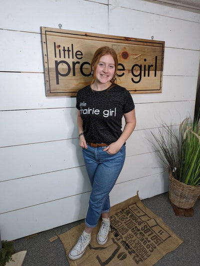 Little Prairie Girl Black Leopard Tee Shirt - Little Prairie Girl