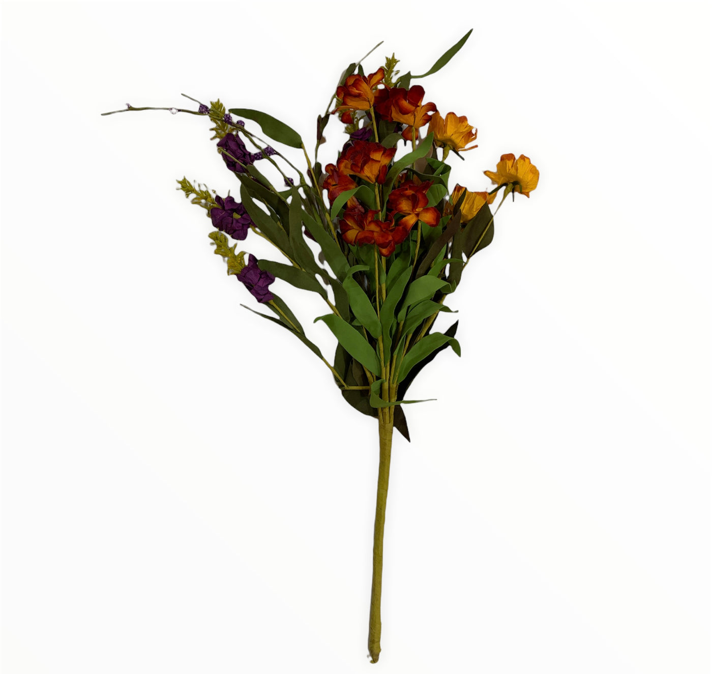 Fall Floral Bush with Purple Accents - Little Prairie Girl