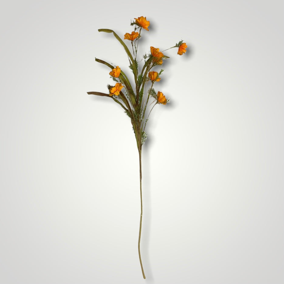 Orange Cosmos & Wild Grass Spray - 32” - Little Prairie Girl