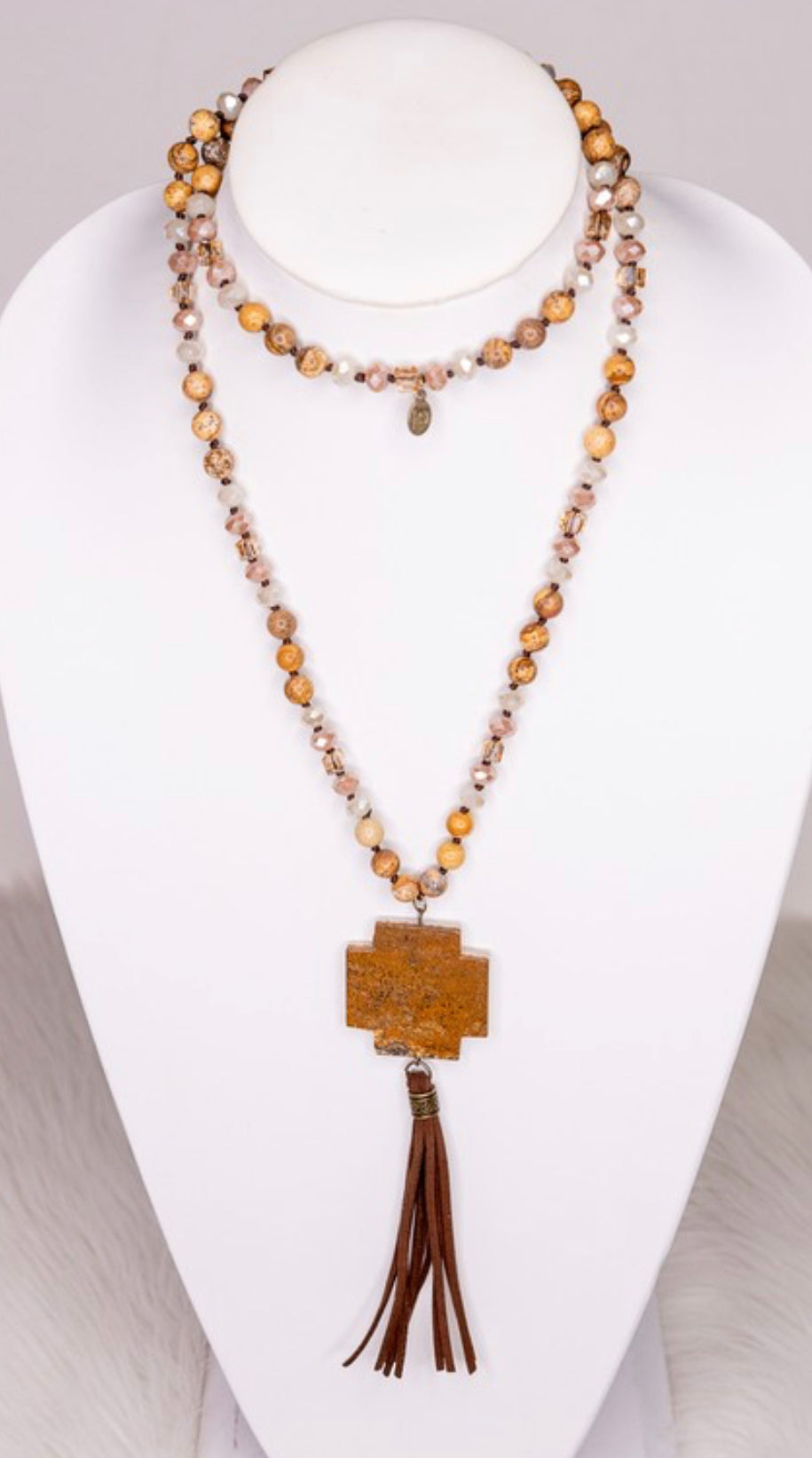 Latresse Necklace - Jasper Mix - Little Prairie Girl