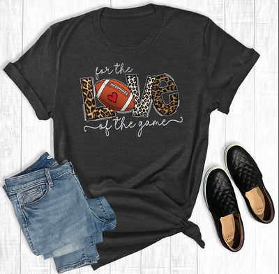 For The Love Of The Game Football Tee - Little Prairie Girl