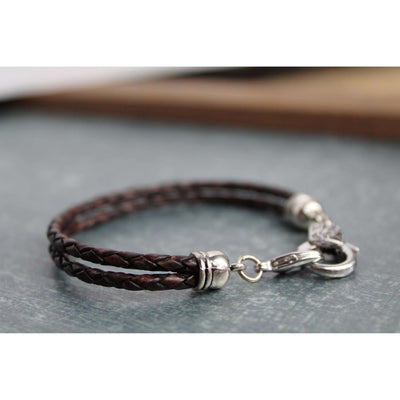 KD Charms braided leather bracelet - Little Prairie Girl