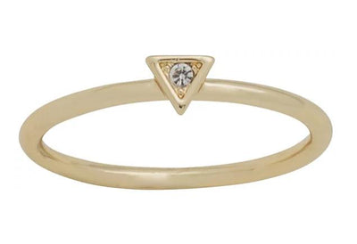 Gold Plated Triangle Layer Ring - Little Prairie Girl