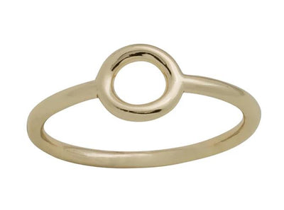 Gold Plated Circle Layer Ring - Little Prairie Girl