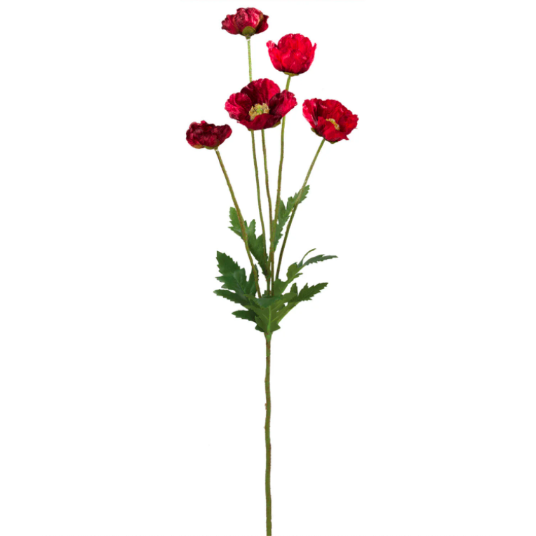 Poppy red floral - Little Prairie Girl
