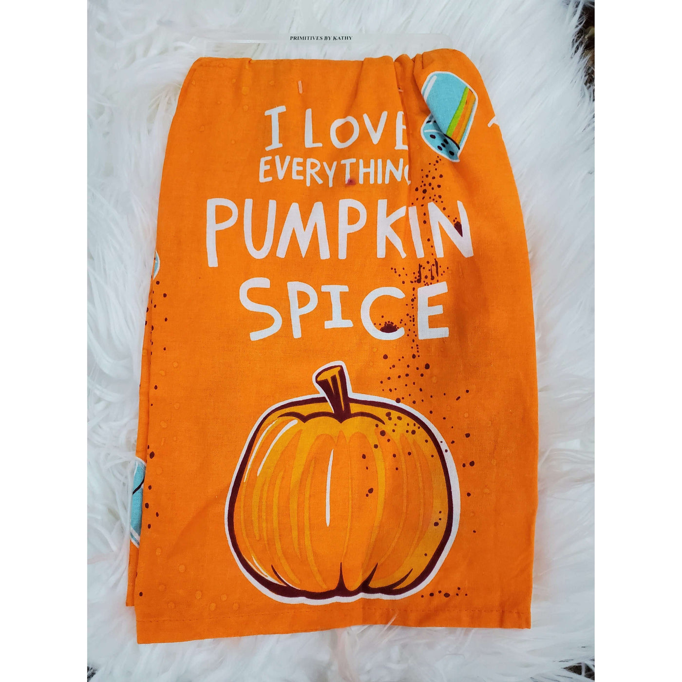 Pumpkin Spice Dish Towel - Little Prairie Girl