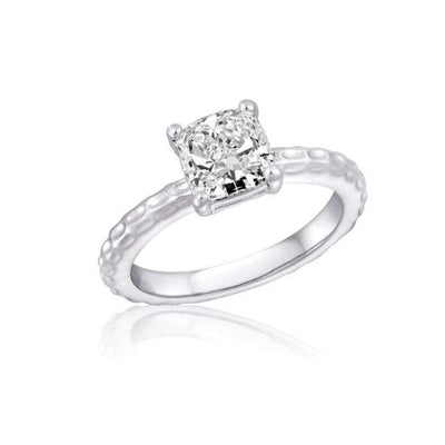 Silver Plated CZ Square Stack Ring - Little Prairie Girl