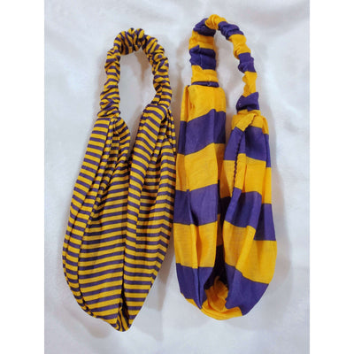 Striped Game Day Headbands - Little Prairie Girl