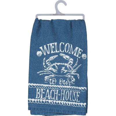 Welcome To Our Beach House Towel - Little Prairie Girl